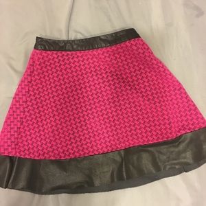 Pink leather Candies Skirt